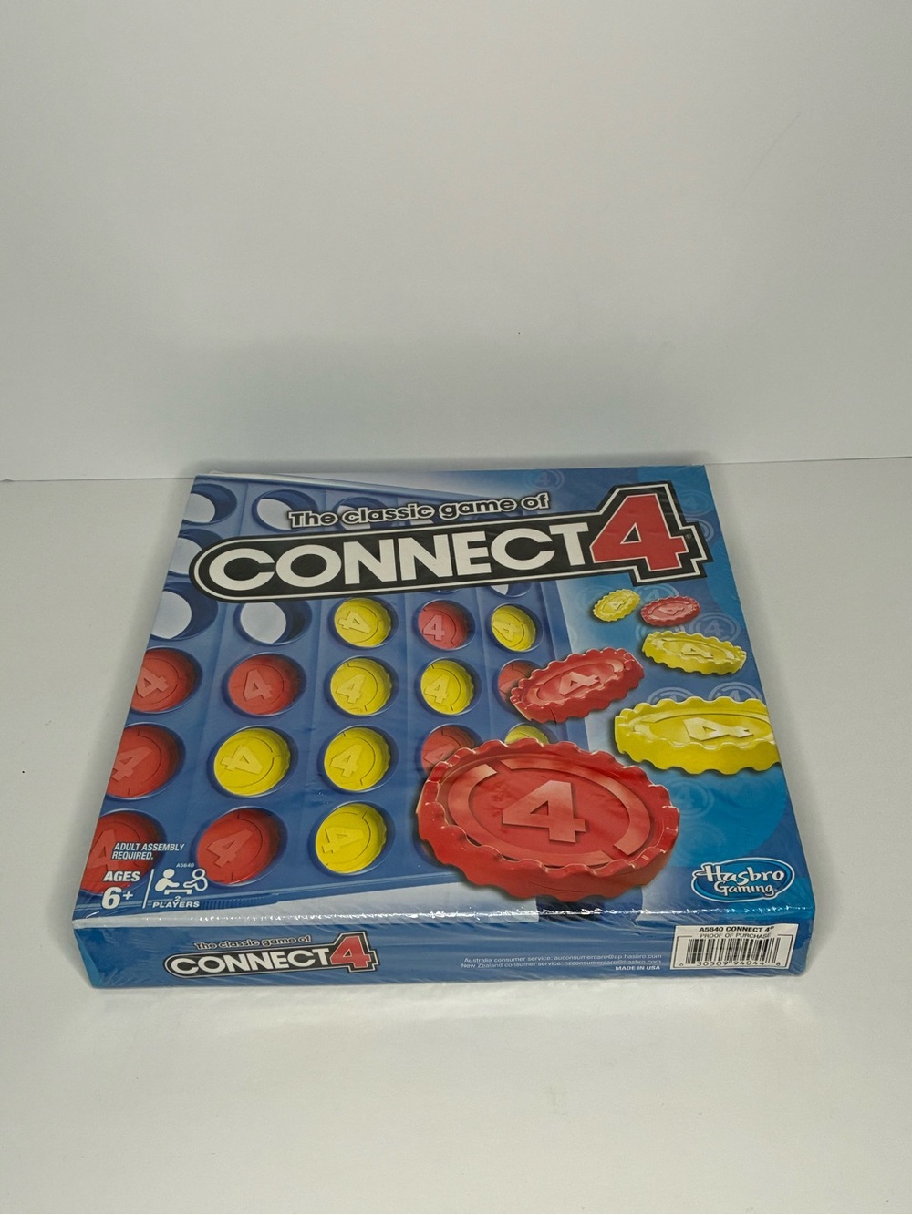 Hasbro Connect 4 Strategy Game - Red and Yellow Pieces